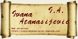 Ivana Atanasijević vizit kartica